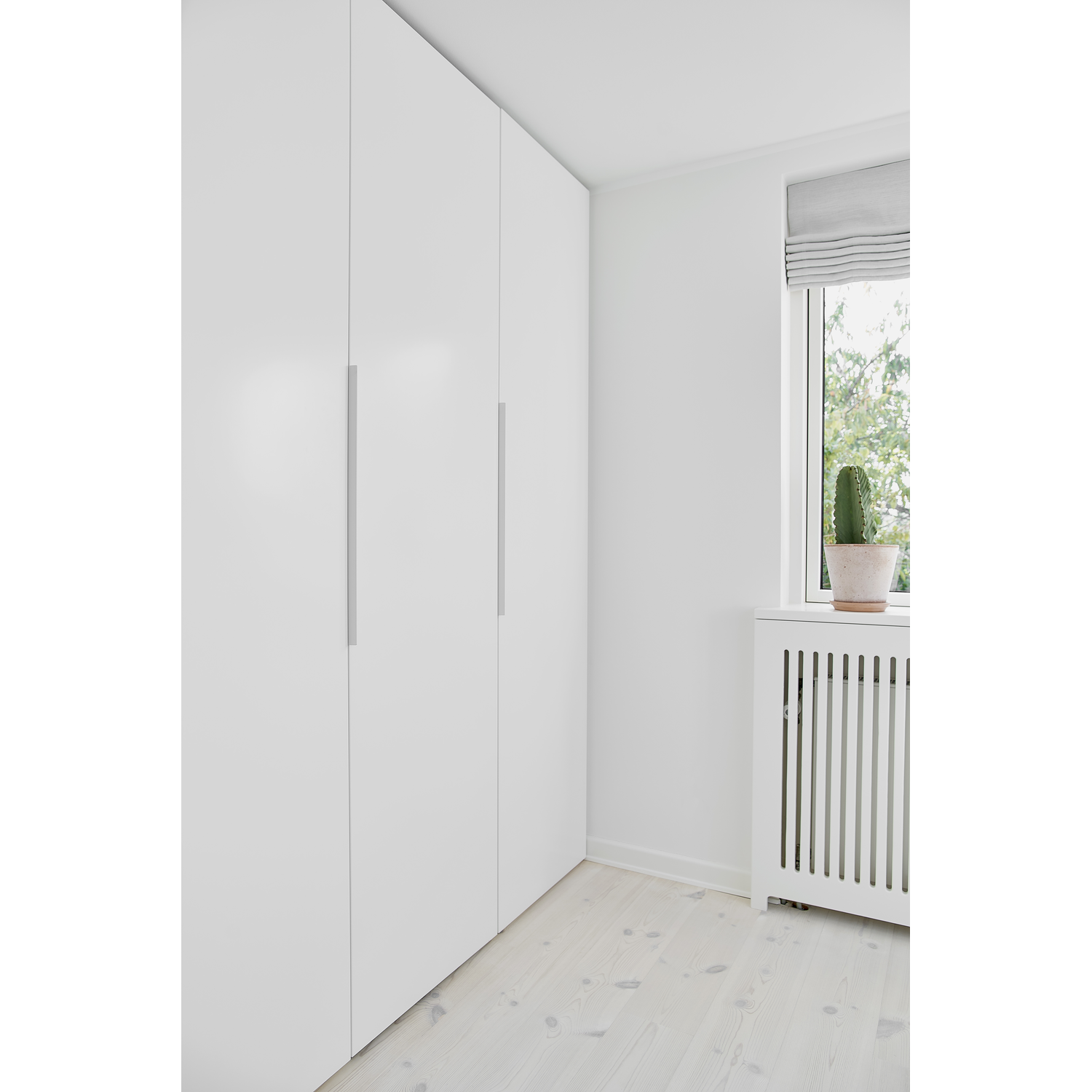 Poignée edge straight ea480 l600 alu blanc mat 